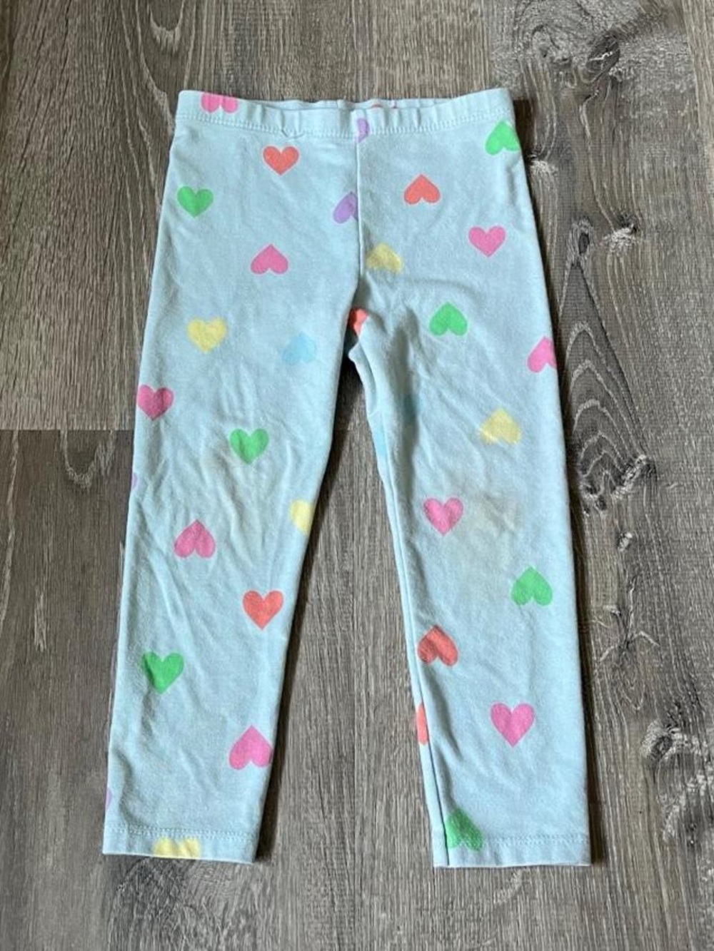 Garanimals blue multi-colored heart leggings